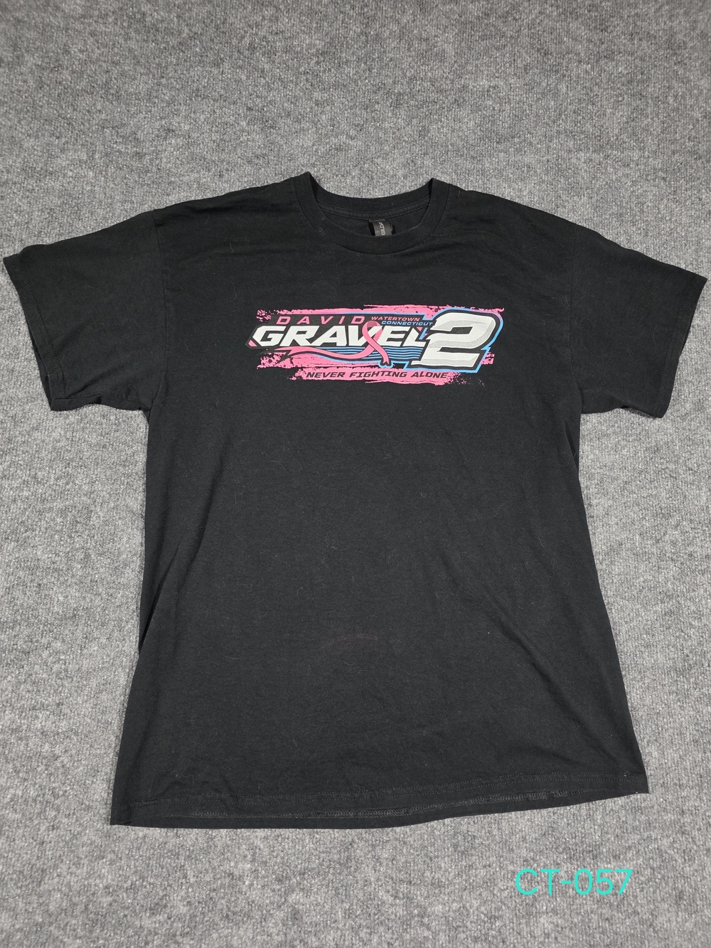 David Gravel #2 Sprint Car Racing T-Shirt Breast Cancer Awareness Pink Ribbon